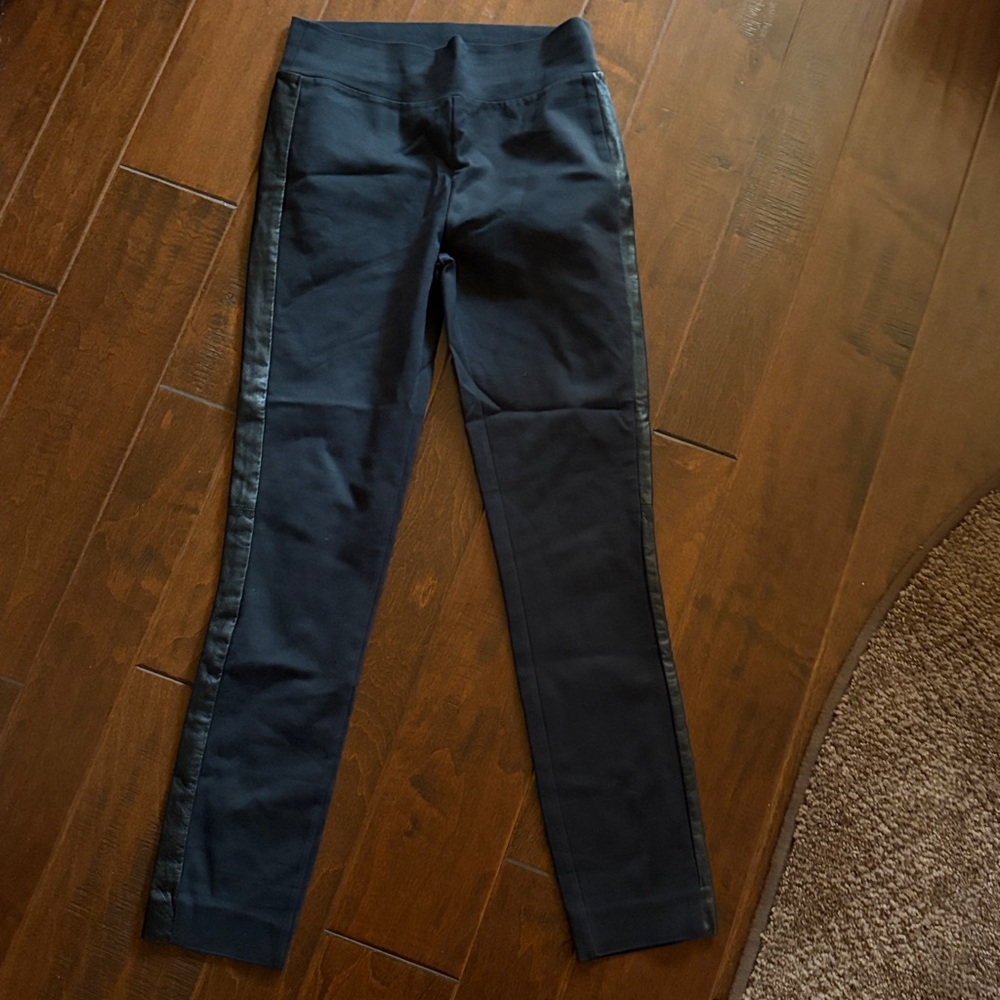 New NWOT Flavio Castellani Black Leggings 38 XXS